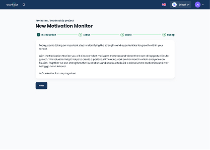 Step 1 of the redesigned form flow