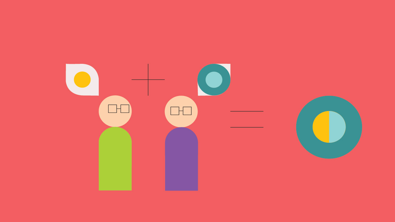 personnages mettant leurs idées en commun